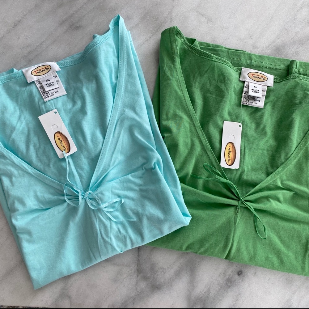 Talbots V-neck T-Shirts Lot of 2